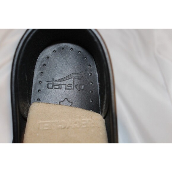 Dansko Women's Black Oiled Leather Professional Clogs EU 38 US 7.5-8 NIB NARROW - Picture 8 of 9